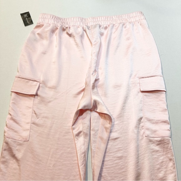 INC Pink Satin Jogger Pants Cargo Pockets, New w/ Tags, Size XL - Picture 9 of 15